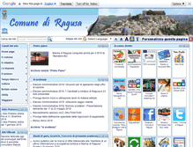 Tablet Screenshot of comune.ragusa.gov.it